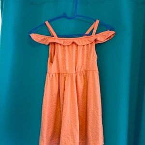 Little girl Spring and Summer Off the Shoulder Dress